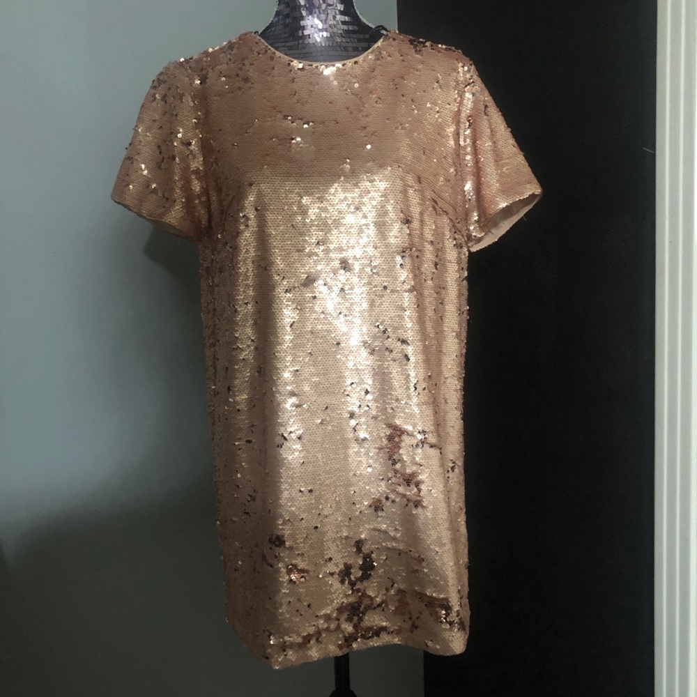Rose Gold mini dress